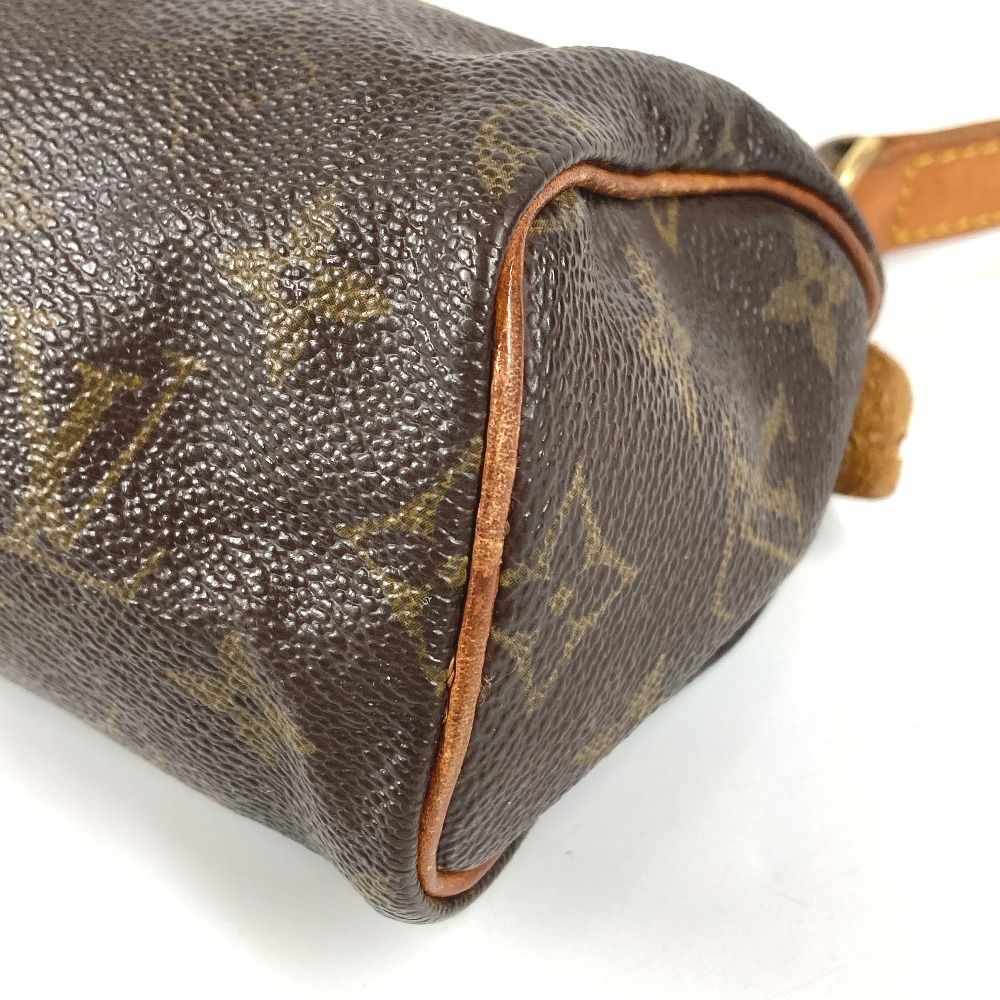 Louis Vuitton Shoulder Bag Mini Speedy Monogram Canvas Brown — view 6