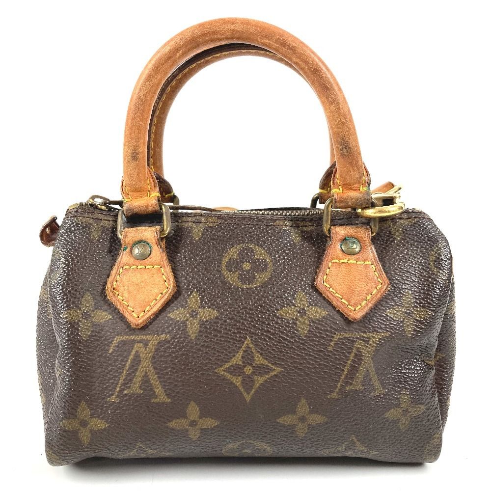 Louis Vuitton Shoulder Bag Mini Speedy Monogram Canvas Brown — view 2