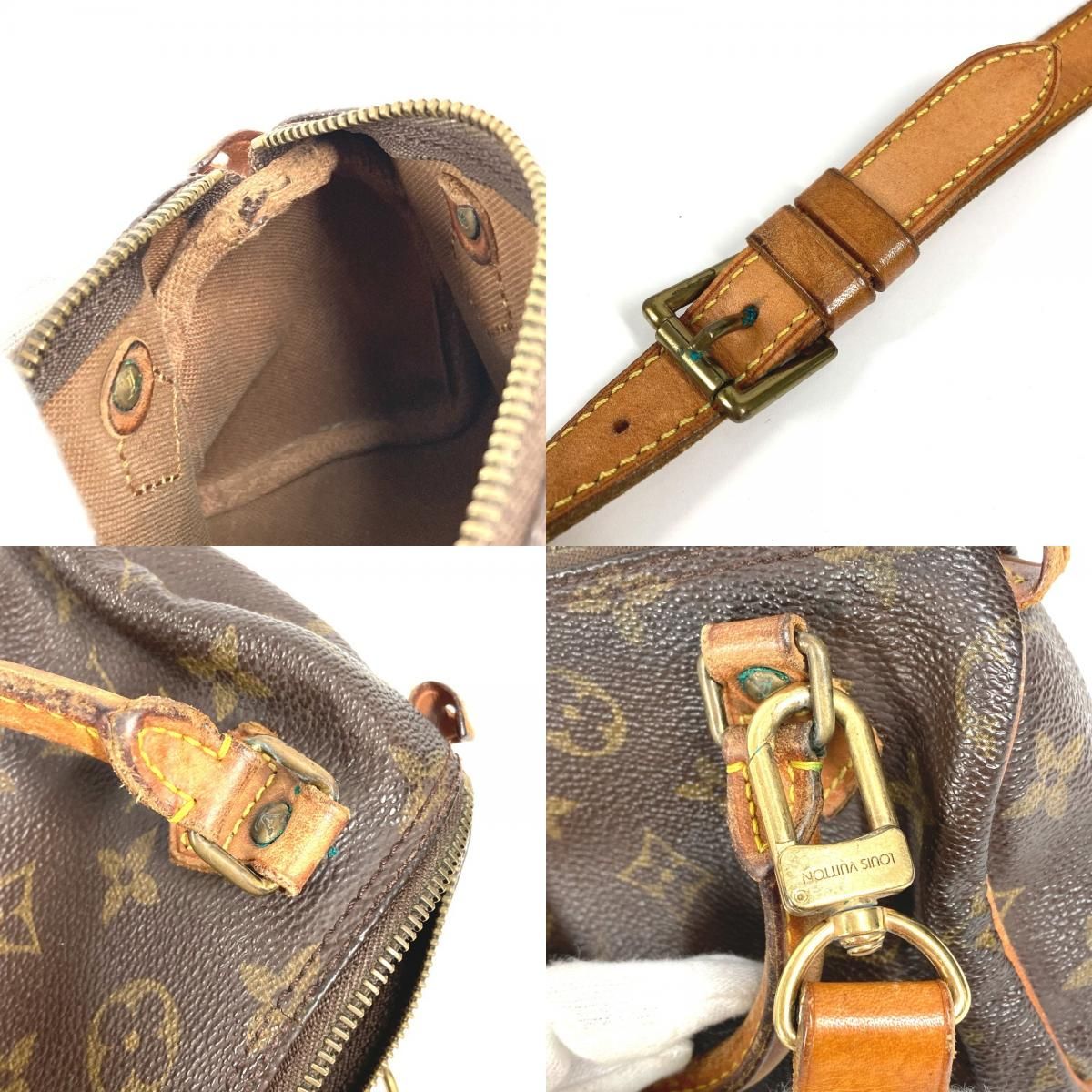 Louis Vuitton Shoulder Bag Mini Speedy Monogram Canvas Brown — view 9
