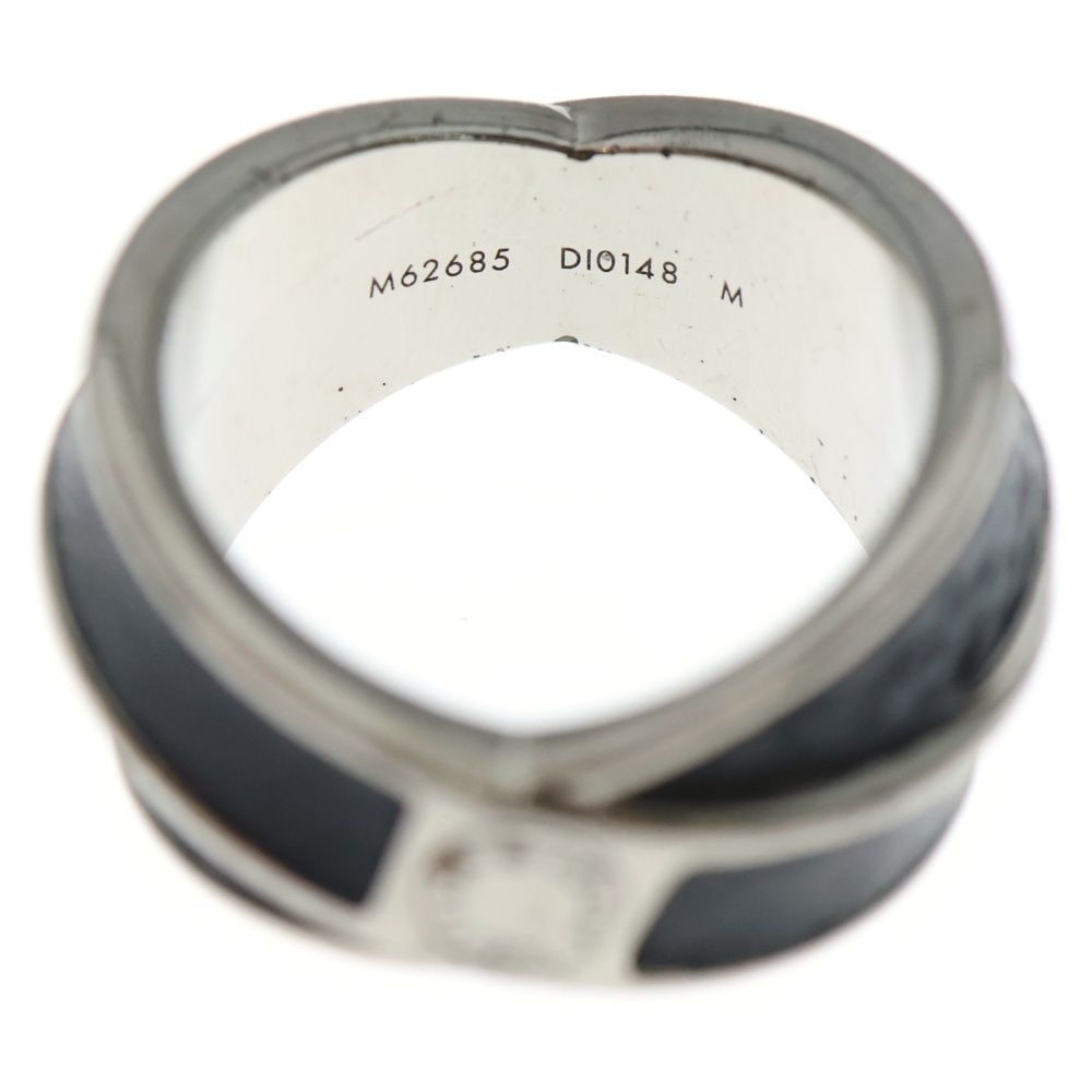 Louis Vuitton Bag Entrelac Ring Monogram Eclipse Silver Black — view 6