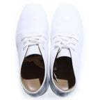 Hermes Logo Patch Leather High Cut Sneakers White — view 4