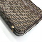 Fendi Zucca 2-Way Travel Shoulder Bag Canvas Briefcase Brown Khaki — view 4