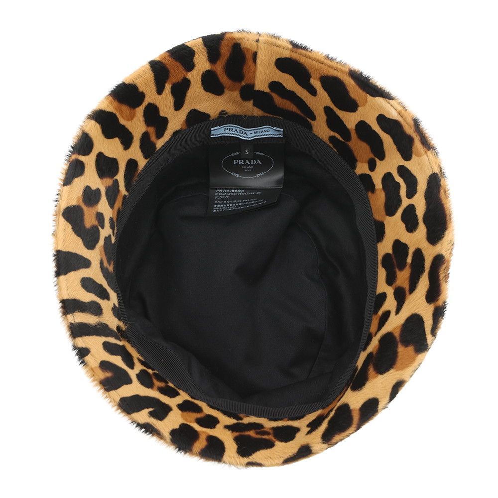 Prada Hat Leopard Print Halaco S Bucket — view 4