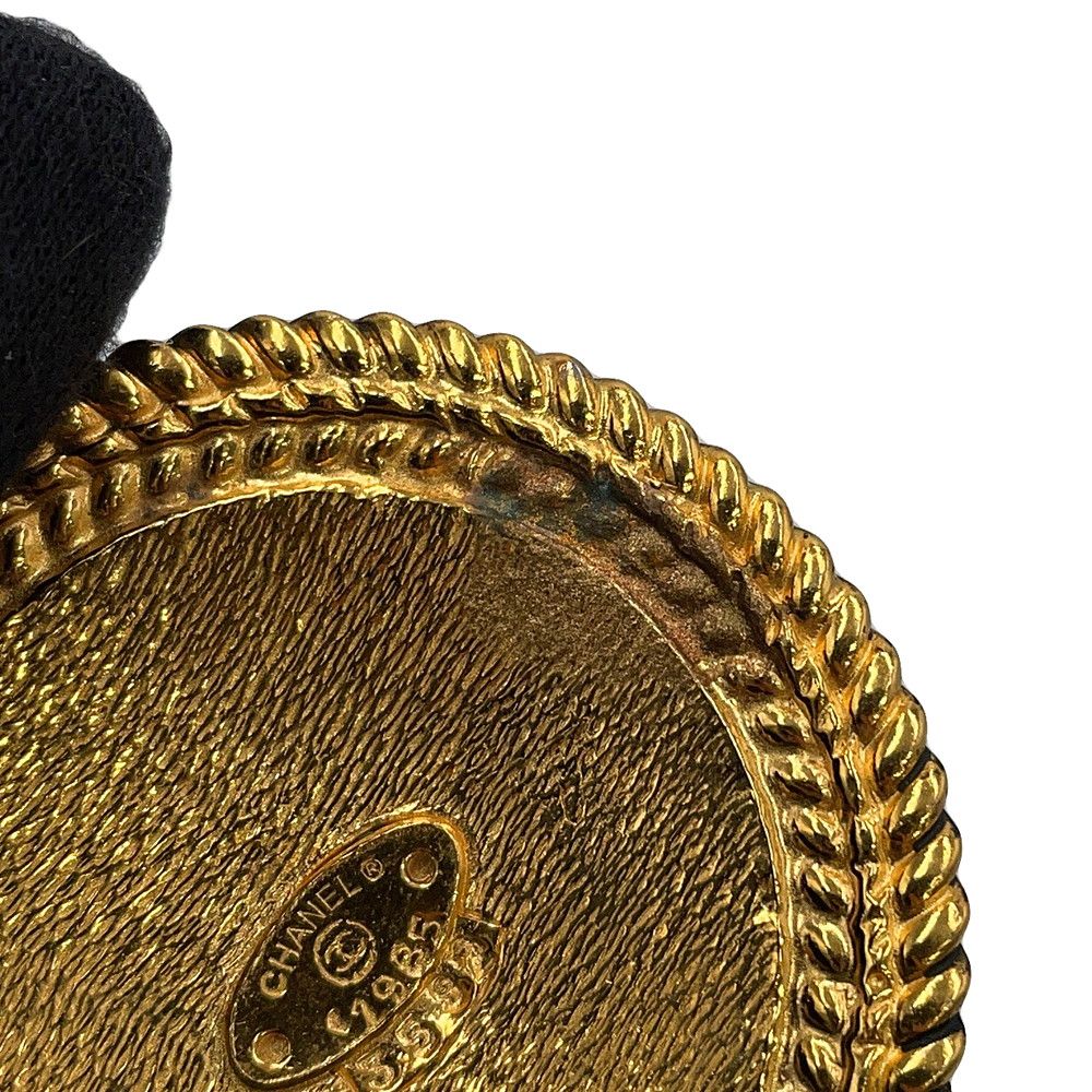 Chanel Necklace Gripois CC Logo Metal — view 6