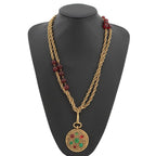Chanel Necklace Gripois CC Logo Metal — view 4