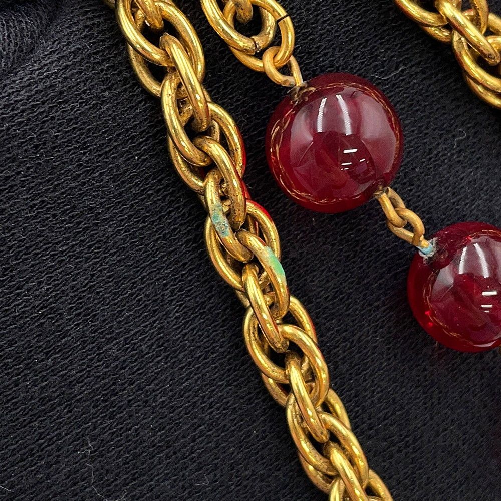 Chanel Necklace Gripois CC Logo Metal — view 9