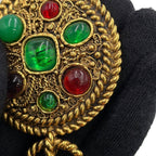 Chanel Necklace Gripois CC Logo Metal — view 7