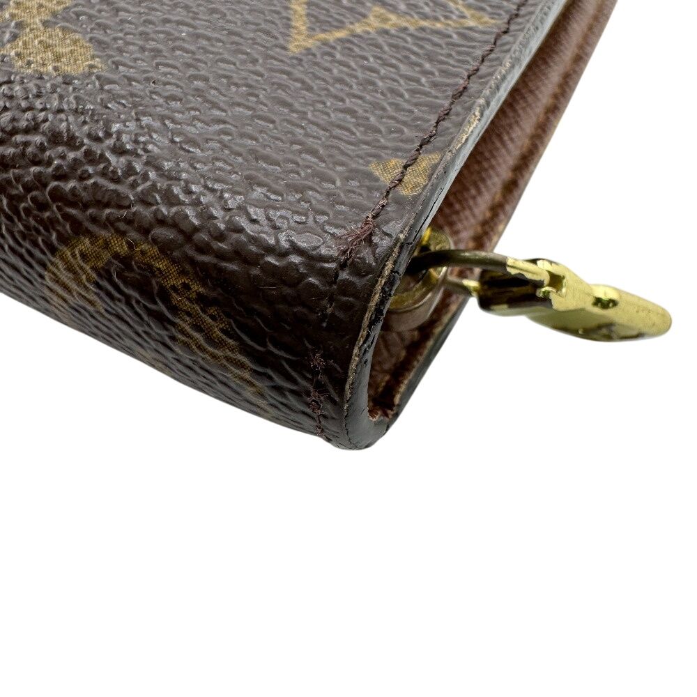 Louis Vuitton Round Zip Porte Monnaie Long Wallet Brown — view 6