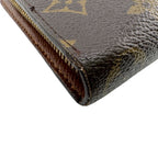 Louis Vuitton Round Zip Porte Monnaie Long Wallet Brown — view 5