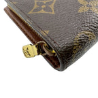 Louis Vuitton Round Zip Porte Monnaie Long Wallet Brown — view 3