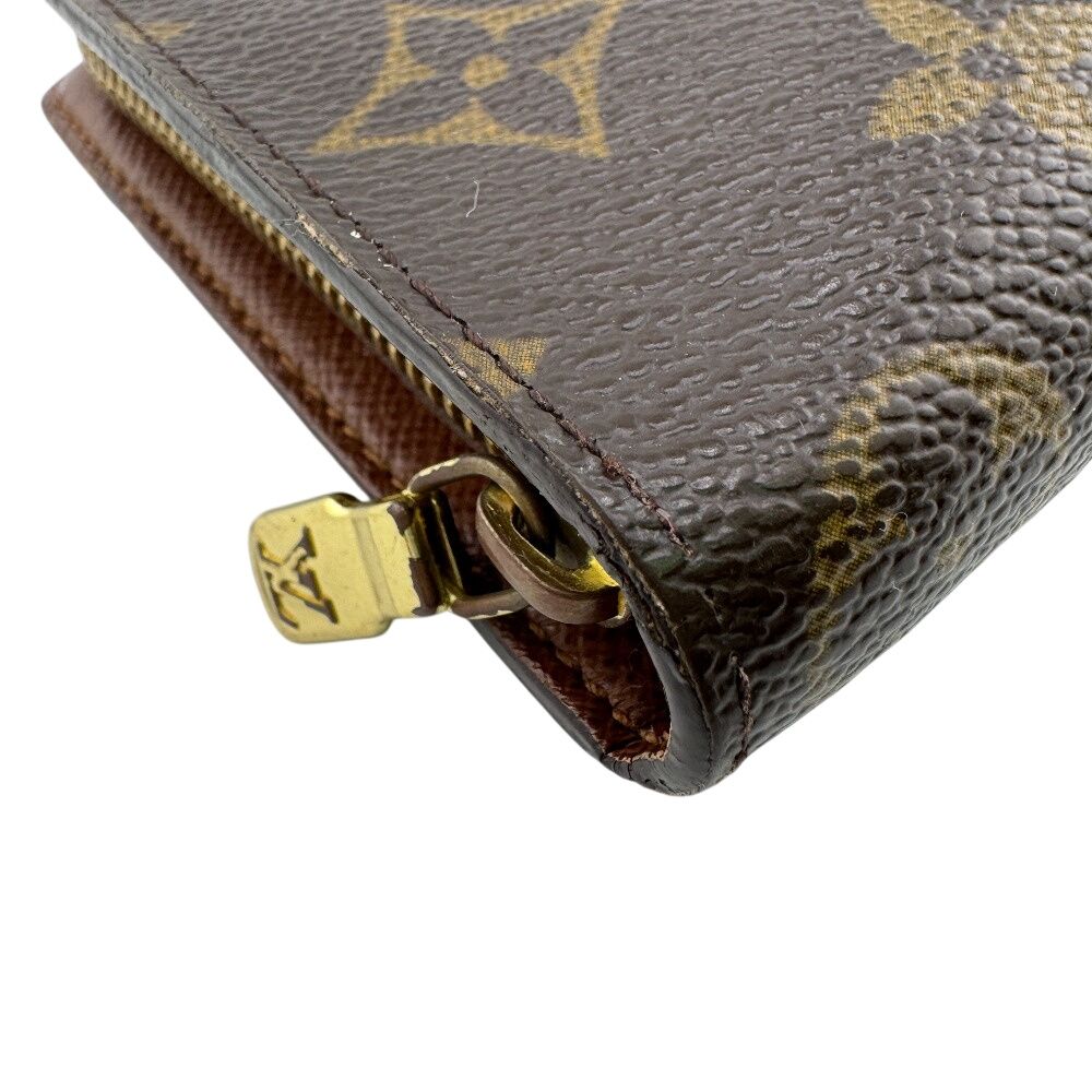 Louis Vuitton Round Zip Porte Monnaie Long Wallet Brown — view 3