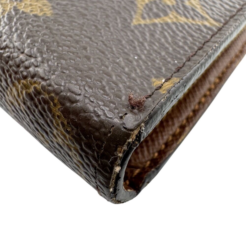 Louis Vuitton Round Zip Porte Monnaie Long Wallet Brown — view 4