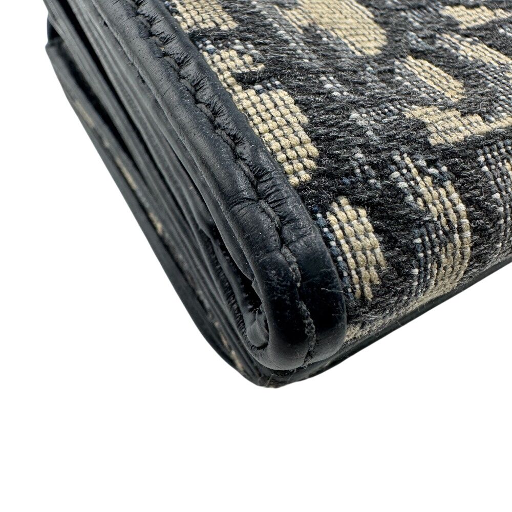 Dior Compact Montaigne 30 Trifold Wallet Navy — view 5