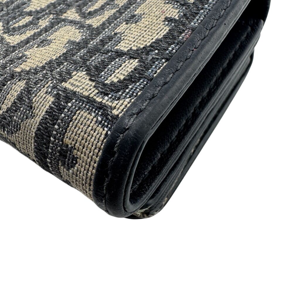 Dior Compact Montaigne 30 Trifold Wallet Navy — view 6