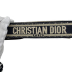 Dior Christian Embroidered Shoulder Strap Navy — view 4