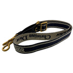 Dior Christian Embroidered Shoulder Strap Navy — view 2