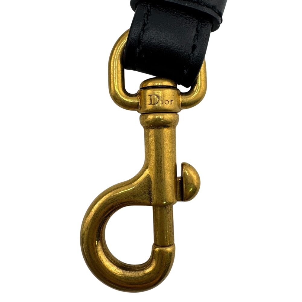 Dior Christian Embroidered Shoulder Strap Navy — view 6
