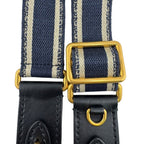 Dior Christian Embroidered Shoulder Strap Navy — view 7