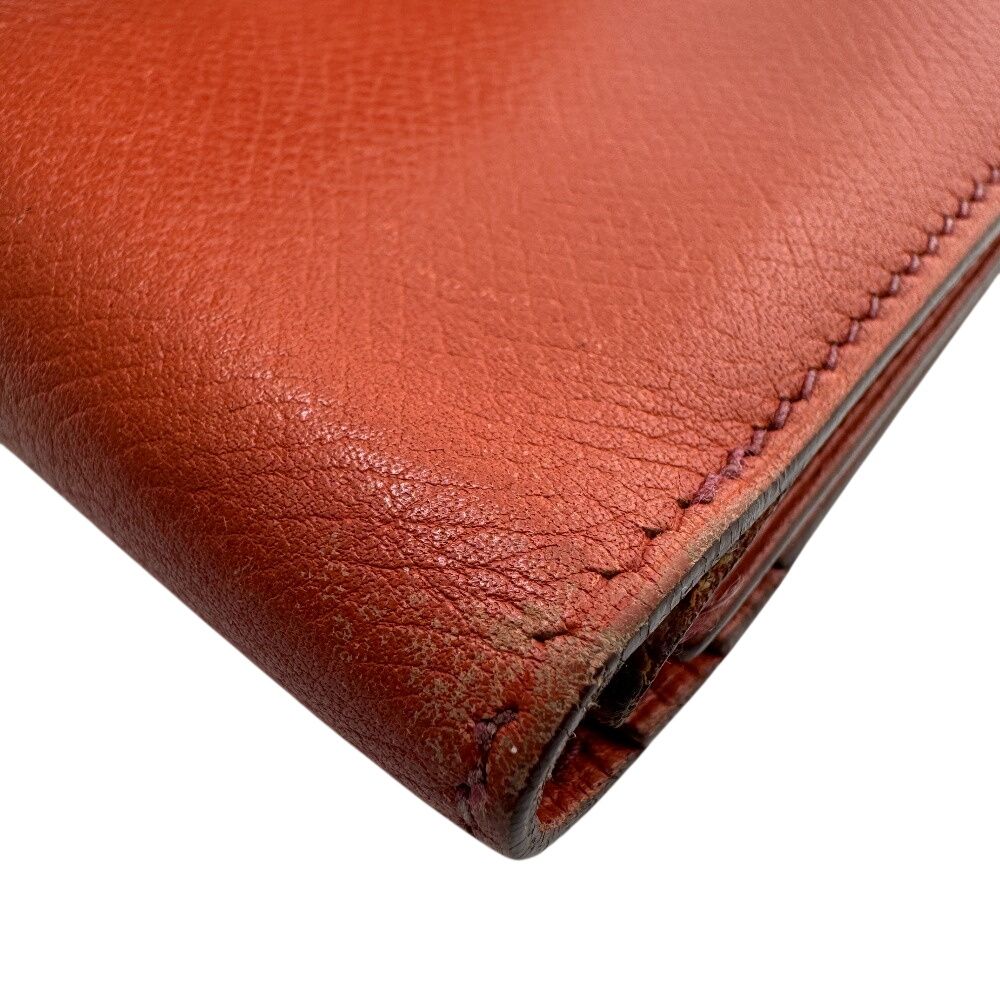 Hermes Long Wallet Trifold Bearn Dupri Orange — view 4