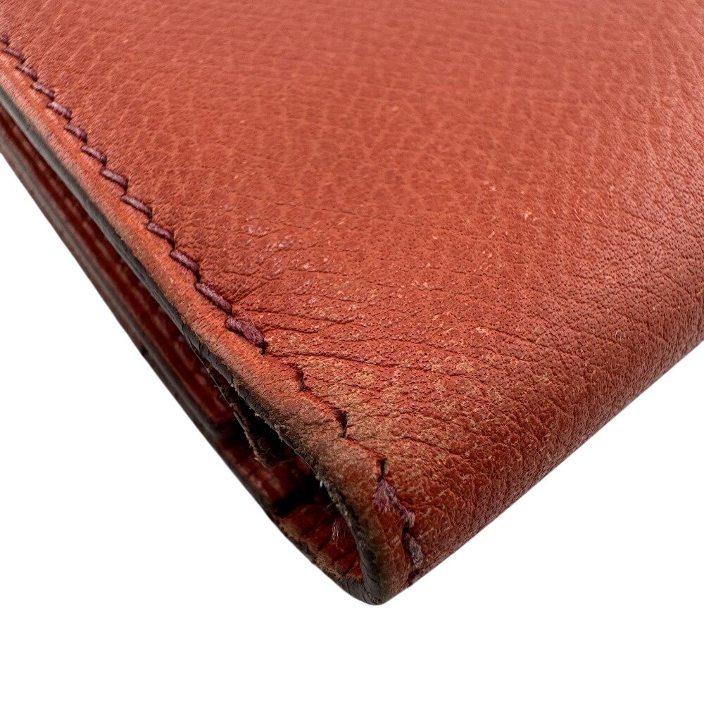 Hermes Long Wallet Trifold Bearn Dupri Orange — view 3