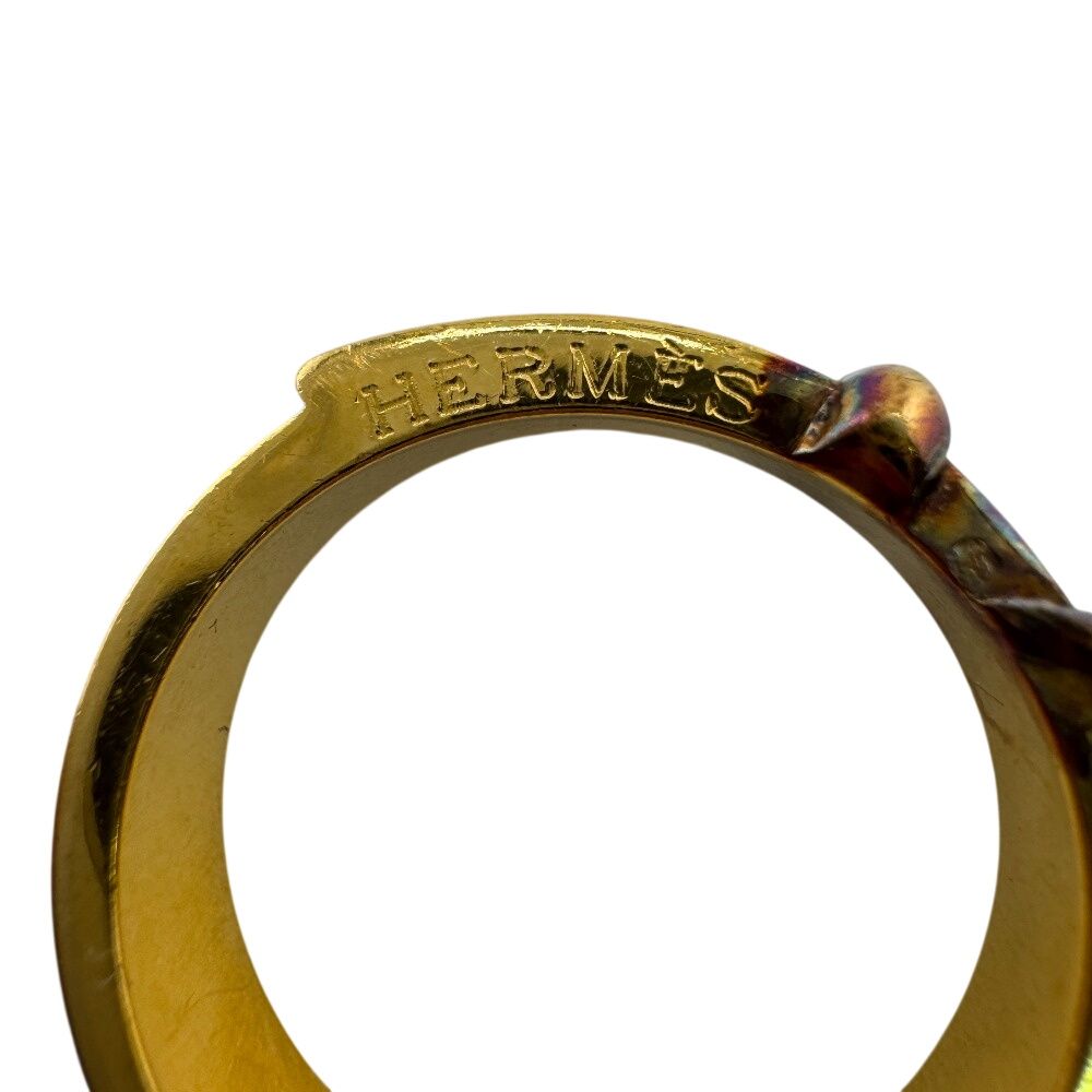 Hermes Booklet Serie Belt Motif Ring Gold — view 7