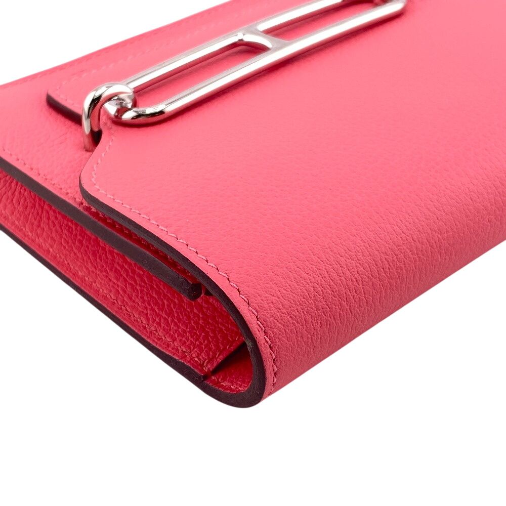 Hermes Lowris Slim Wallet Bifold Pink — view 3