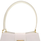 Celine 1 Vintage Gold Leather White One Shoulder Bag — view 5