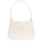Celine 1 Vintage Gold Leather White One Shoulder Bag — view 3