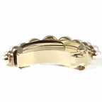 Chanel Pony Barrette Hair CC Logo Rhinestone Faux Pearl Gold — view 2