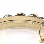 Chanel Pony Barrette Hair CC Logo Rhinestone Faux Pearl Gold — view 5