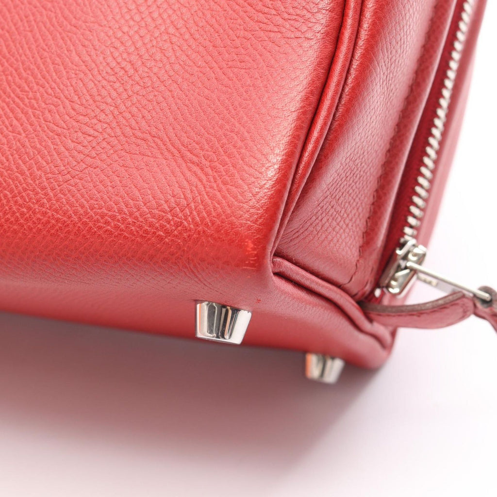 Hermes Handbag Sac Anvie 26 Rouge Garance Leather — view 7