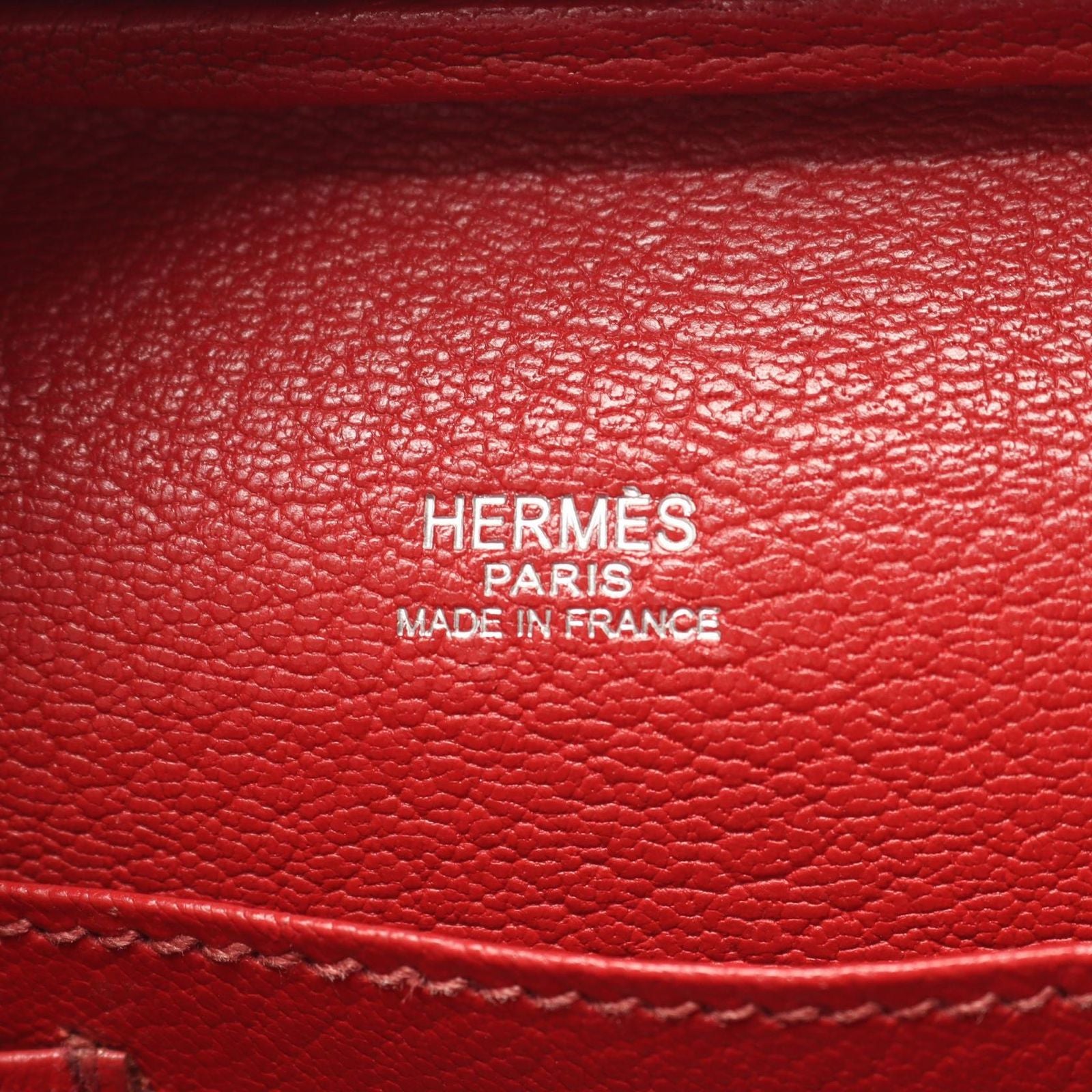 Hermes Handbag Sac Anvie 26 Rouge Garance Leather — view 4