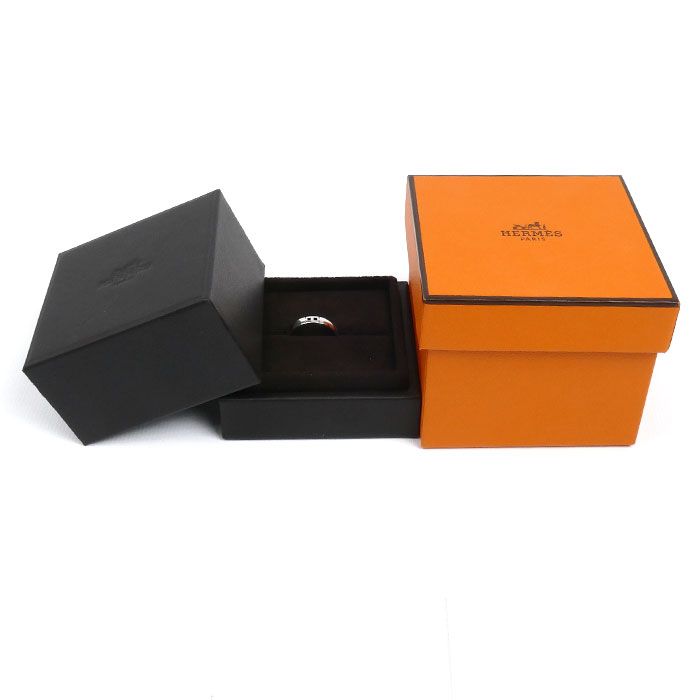 Hermes 18K White Gold Hera Cles Ring 55 — view 9