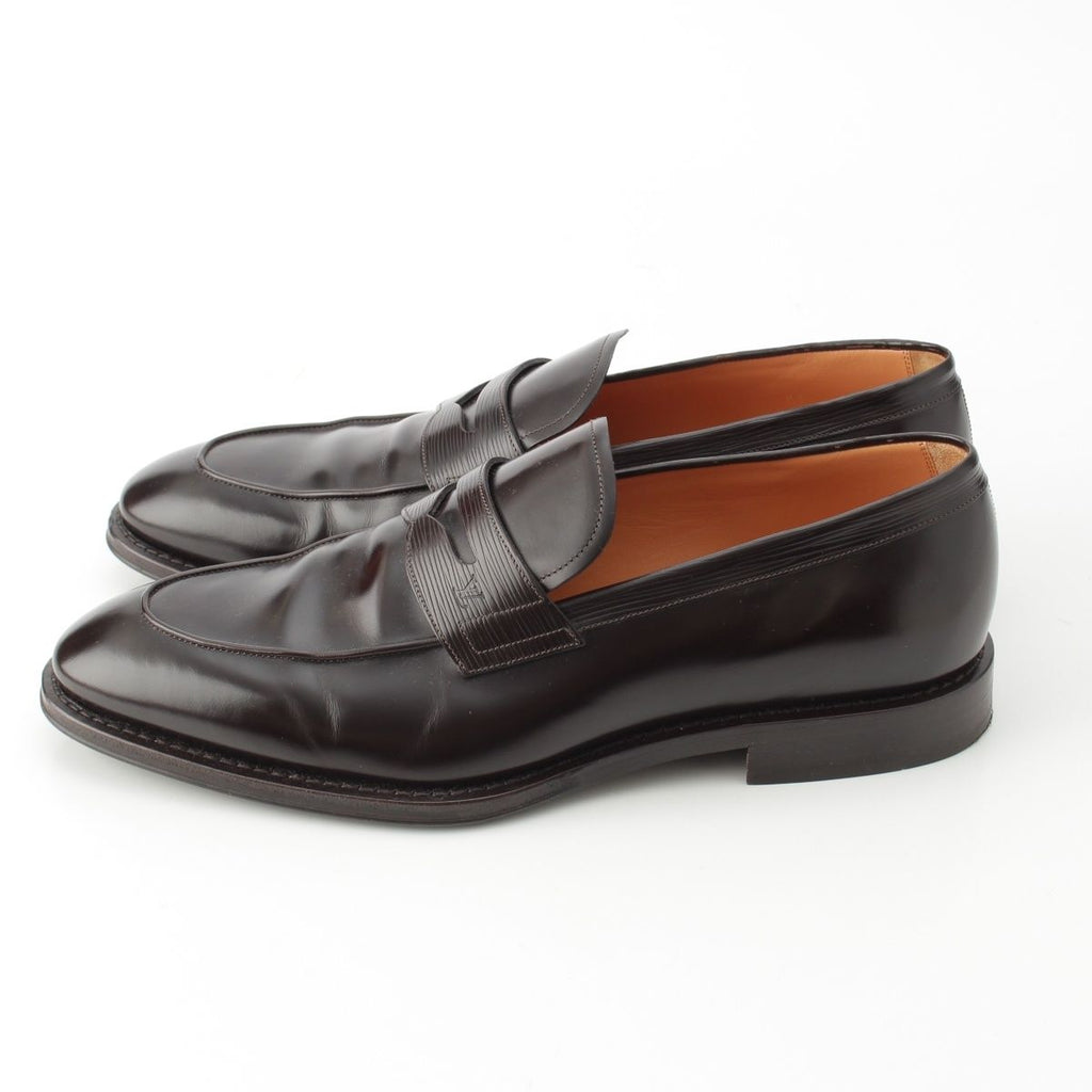 Louis Vuitton Epi Shoes LV Logo Loafers Brown 8.5 M — view 3