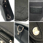 Louis Vuitton Taiga Andrey Shoulder Bag Leather Black — view 3
