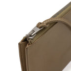 Hermes Remix Card Case L-shape Zipper Strap Leather Beige Silver — view 5