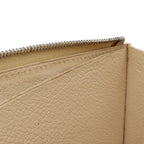 Hermes Remix Card Case L-shape Zipper Strap Leather Beige Silver — view 6