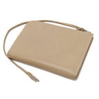 Hermes Remix Card Case L-shape Zipper Strap Leather Beige Silver — view 2
