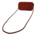 Chanel de Ville Chain Wallet Long 2-Way Shoulder Bag Pochette Clutch Velour — view 2