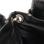 Dior Christian New Rock Cannage Chain Shoulder Bag Leather Black Silver — view 8