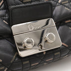 Dior Christian New Rock Cannage Chain Shoulder Bag Leather Black Silver — view 6