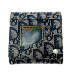 Dior Christian Leather Canvas Trotter Trifold Wallet — view 2