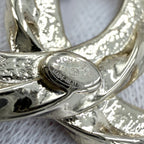 Chanel Brooch CC Logo Rhinestone Gold — view 4