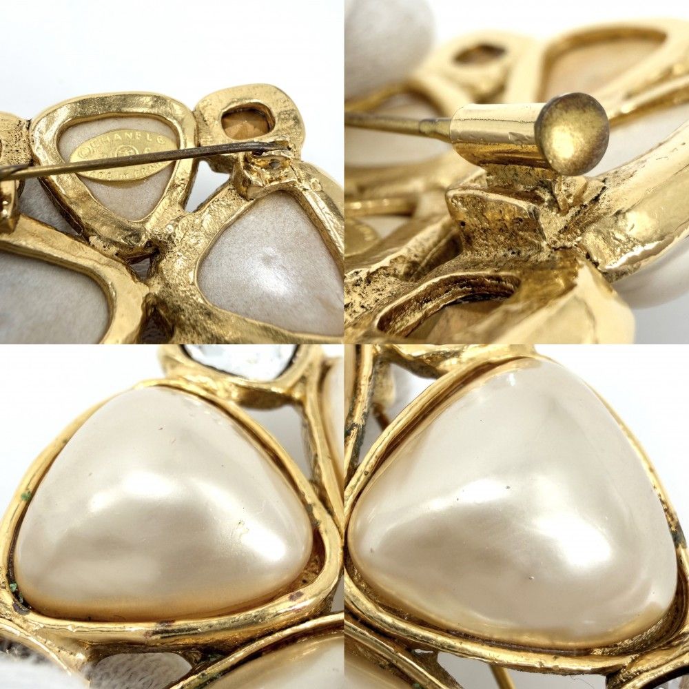 Chanel Brooch CC Logo Coco Rhinestone Faux — view 5