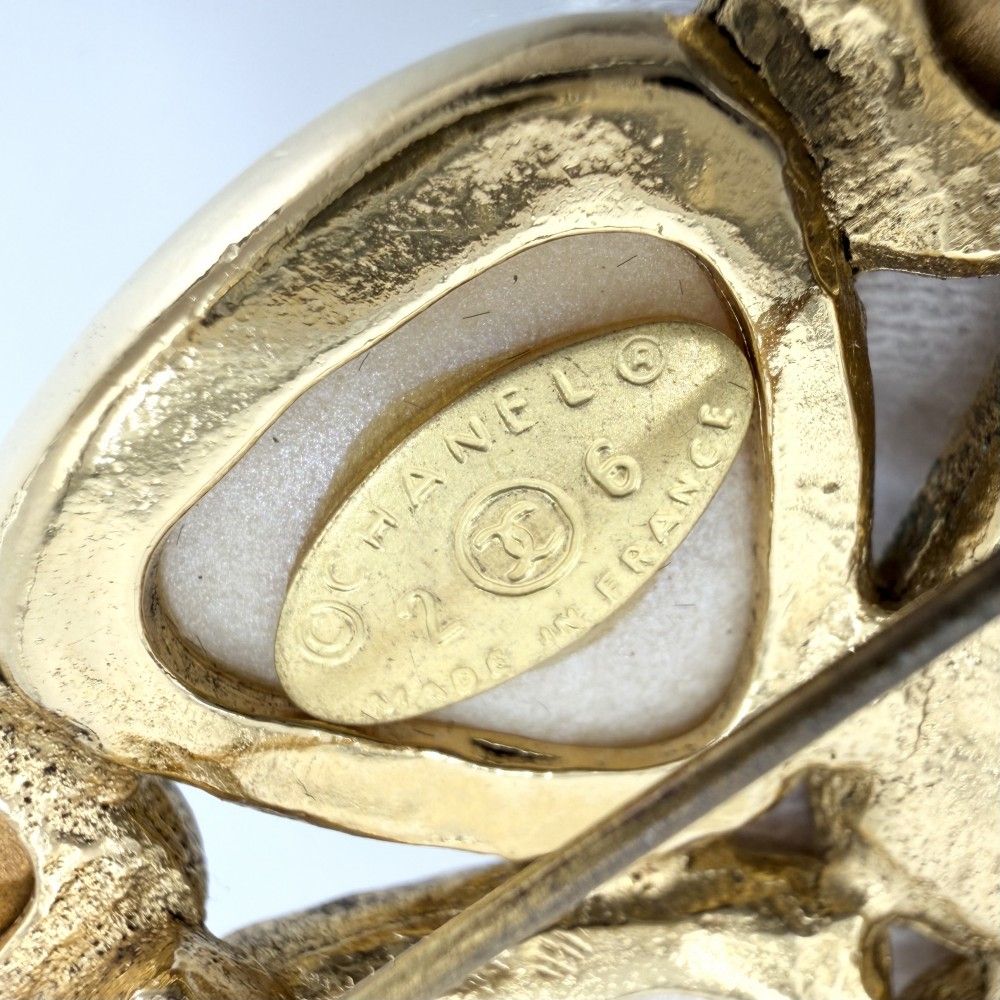 Chanel Brooch CC Logo Coco Rhinestone Faux — view 4