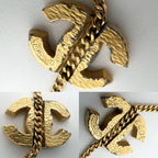 Chanel Bracelet Triple CC Logo Coco Gold — view 6