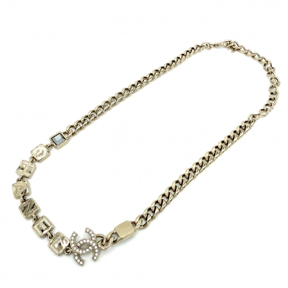 Chanel Necklace Adjuster CC Logo Choker — view 4