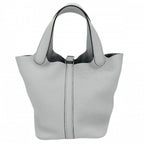 Hermes Handbag Picotin Lock PM Twill Light Blue — view 2