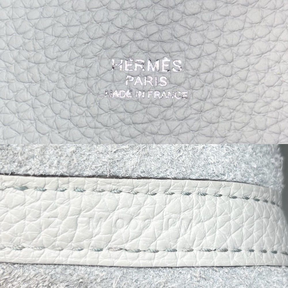 Hermes Handbag Picotin Lock PM Twill Light Blue — view 5