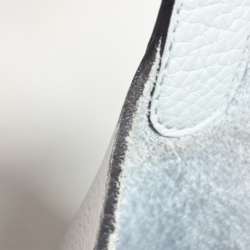 Hermes Handbag Picotin Lock PM Twill Light Blue — view 7